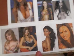 Mixed Italian Showgirls cum tribute