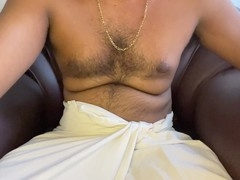 Burly Kerala dad with hairy body shoots a massive load