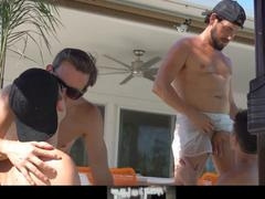 Stepsons and Daddy Pool Fun