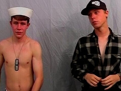 Sexy sailor boy Justin wants all those gay orgasms