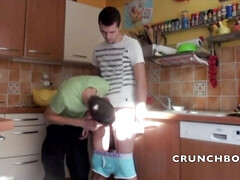 Brian fuck by max in the kitchen in the morning