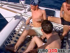 Uncut twink europeans boink donk and swap head in outdoor lovemaking