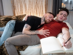 Trevor Brooks fucks Zak Bishop in his erotic story fantasy