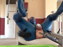 Chastity Anal Fucking Machine for PVC Sissy