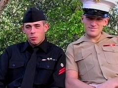 Sailor boy fucking that tight butthole in a retro video