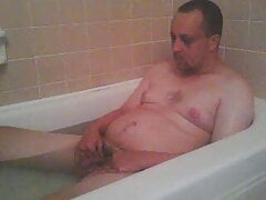 Masturbating in the bathtub for a while
