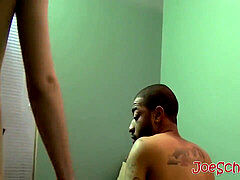 amateur black homosexual swallows big white spunk-pump like a professional
