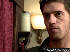 Young Casey is held down by hunky Ty while being fucked hard