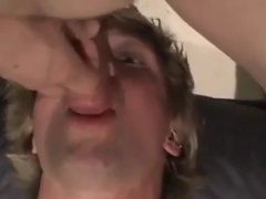 Fucking the twinks mouth and cumming on his face