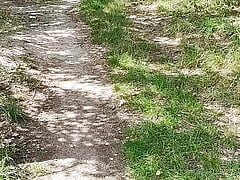 A walk in the park ended with a powerful orgasm.