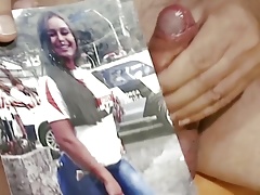 Tribute for kingcomedor - cum on face and dressed body