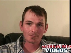 Younger amateur strokes his dick and releases his load