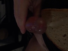 Self Cum eating