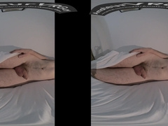[VR] Undirected Bulge, Good-Sized Uncircumcised Dick Gets Larger in Couch