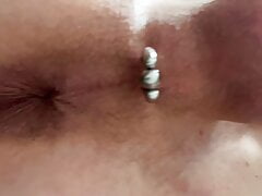 fondling my shaved cock and balls August 2021