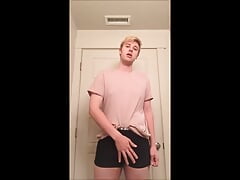 Blonde Twink Cums & Shows off Tight Hole