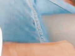 My boyfriend woke me up in the car in the morning and fucked me on a video call and cum out on my face