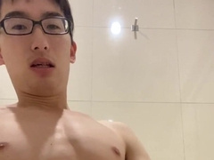 Steamy Chinese Schoolboy Onanism Bare Money-shot nubile