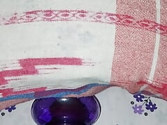 Indian boy masterbate with bottle and cum inside when on one has at home