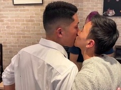 Public masturbating, gay orgy, asian