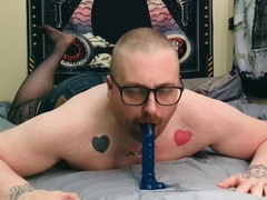 Deep-Throat Faux-Cock Choking