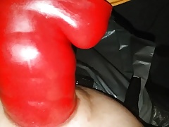 Caterpillar huge anal dildo