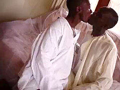 black Africans Patrick and Steven without a condom