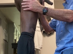 White Elderly Boy Fellates Young BIG BLACK COCK!