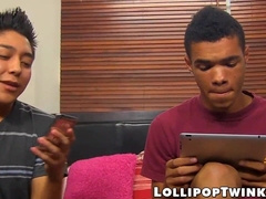 Wood gargling twunks tear up in 3 way