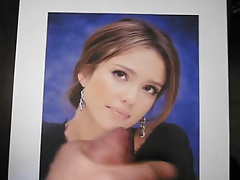Cum on Jessica Alba - january 2014