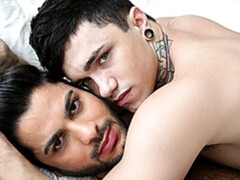 Jake Bass tendering Tony Milan's tight little hole