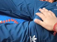 Wow first-ever time grope my Stepbrother hefty pipe in midnight pant