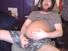 Give birth, contractions, gay electro stimulation