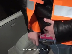 Bareback foursome at the parking