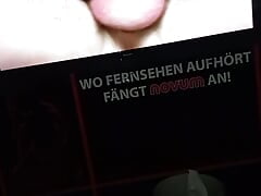 Wank and cum in porno cinema