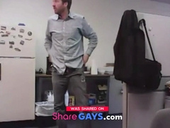 Big-Cocked Dad Strokes at the Office 2