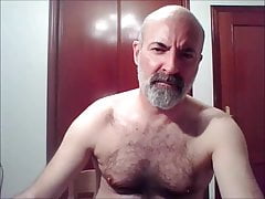 Dad having a nice load on the table