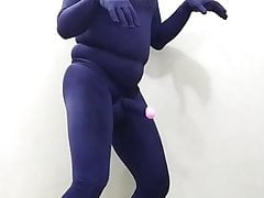 Zentai dog penis femdom slave pee