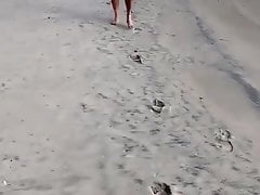 CHASITY CAGED AT THE BEACH