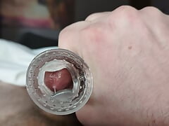 Cum using hitachi attachment by hand