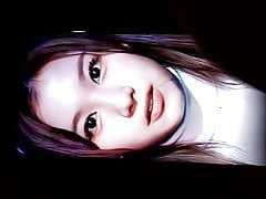 Twice Sana cumtribute n her beauty asian face