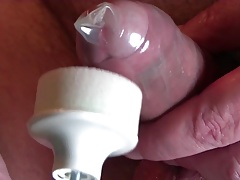 condom-cumshot close up