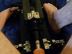 Auto fuck machine pounds my 25 year old hairy ass for the first time