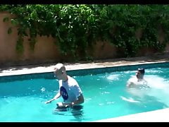 Young Blonde Twink Eats Cum After Getting Pounded Bareback