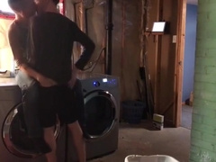 446. Best Friends Bareback In Laundry Room.SEXRICOXXX