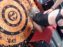 Fiona fucks it home.