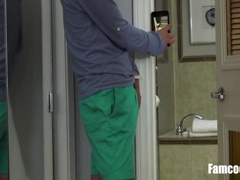 Joining His Grandpa In Shower