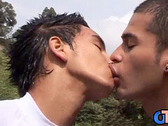 latin twunk pulverized and facialized by the waterfall