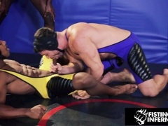 Adrian Hart gets his bearded ass creampied by a hung black stud - Beau Butler and Reign join the fun!