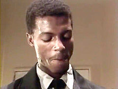 dark-hued jail Guard Barebacks white Inmate